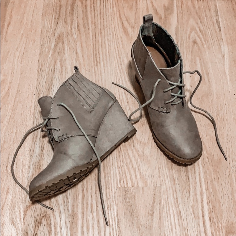 wedge booties